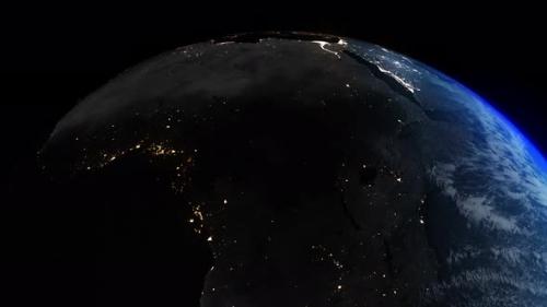 Videohive - Earth Night To Day Africa - 35328040 - 35328040