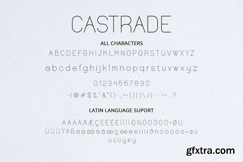 Castrade - Modern Sans Font