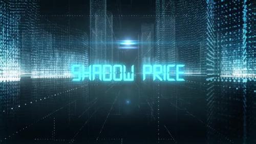 Videohive - Skyscrapers Digital City Economics Word Shadow Price - 35335368 - 35335368