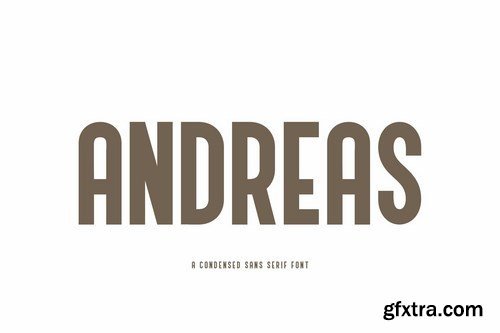 Andreas - A Condensed Sans Serif Font