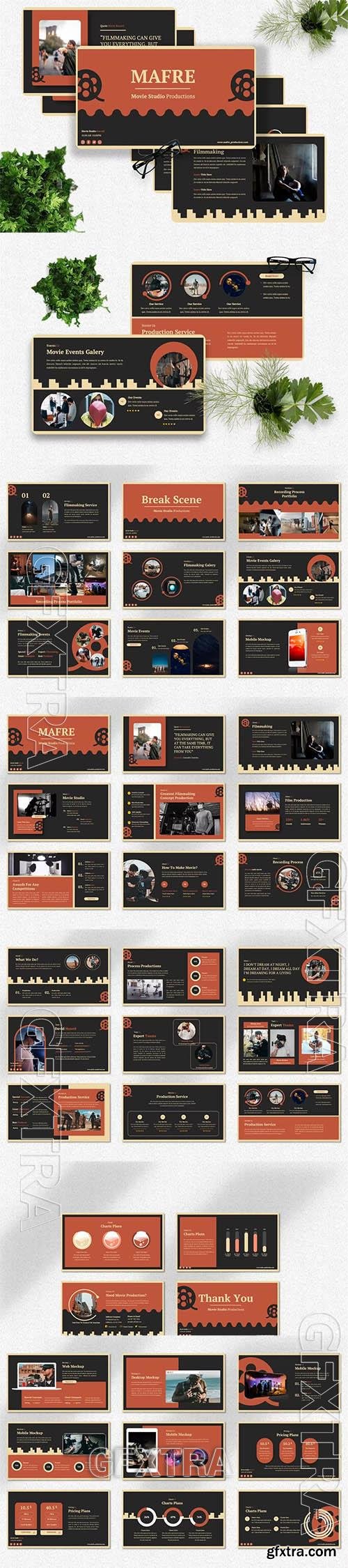 Mafre - Movie Production Powerpoint, Keynote and Google Slides Presentation Templates