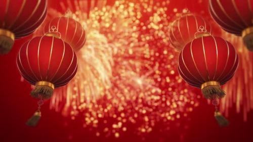 Videohive - Chinese New Year with Firework 4K - 35343976 - 35343976