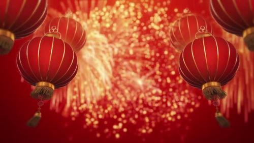 Videohive - Chinese New Year with Firework - 35343978 - 35343978