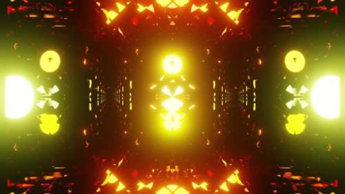 Videohive - Dragon Eye Vj Loop Of The Golden Equalizer HD - 35346327 - 35346327