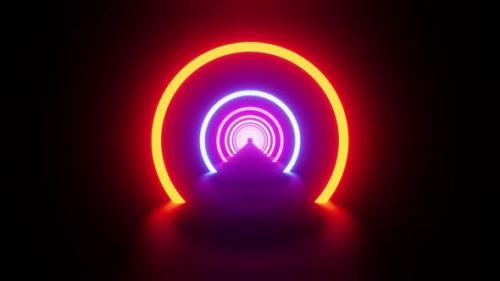 Videohive - Space Ring Tunnel With Different Colors Vj Loop Background HD - 35346329 - 35346329