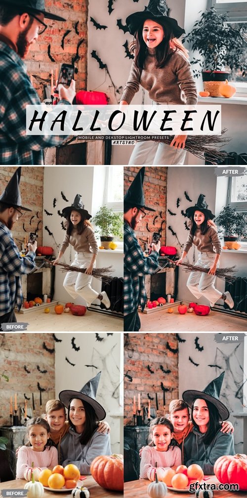 Halloween Lightroom Presets Dekstop and Mobile