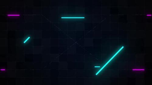 Videohive - Geometry of neon background lines - 35226940 - 35226940