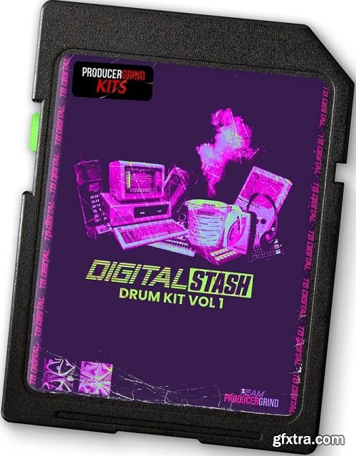 ProducerGrind TB Digital 'DIGITAL STASH' Drum Kit Vol 1 WAV