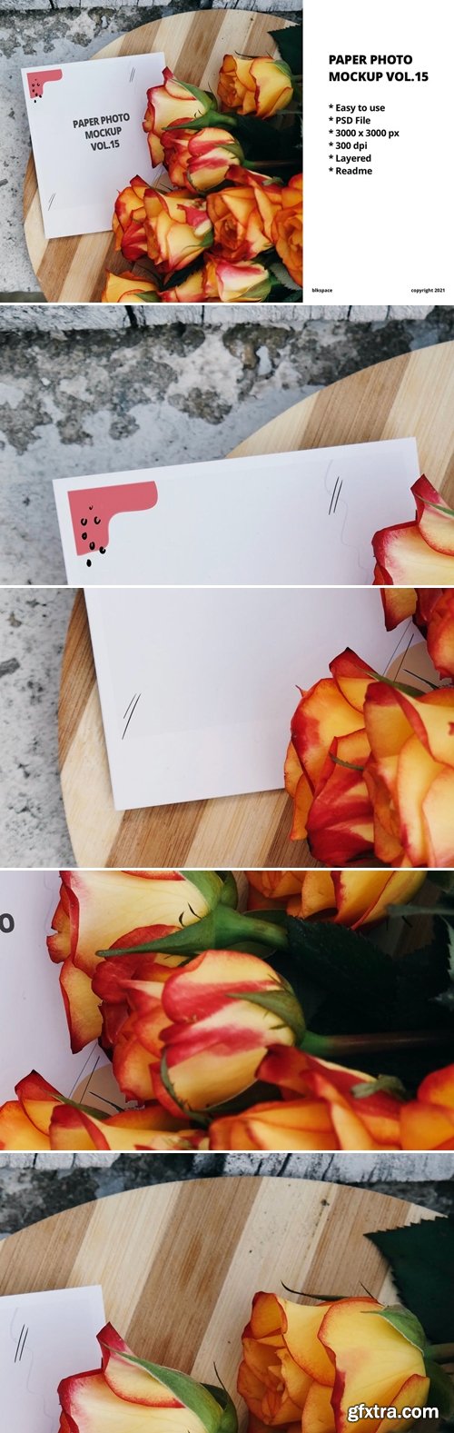 Paper Photo Mockup Vol.15