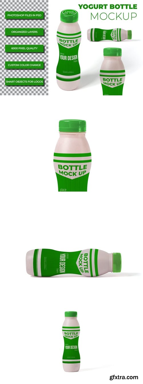 Yogurt Bottle Mockup