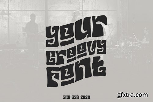 Your Groovy Font - funk psychedelic 70s font