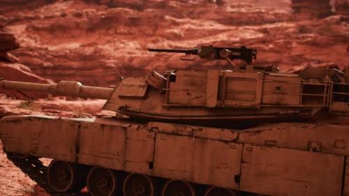 Videohive - American Tank Abrams in Afghanistan - 35271187 - 35271187