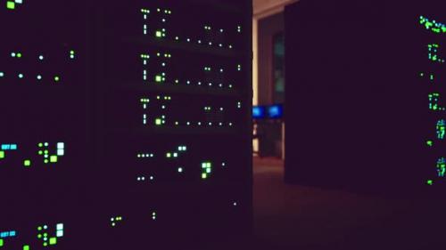 Videohive - Modern Server Room with Supercomputers Light - 35271199 - 35271199