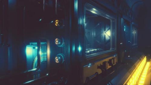 Videohive - Scifi Metal Channels in Spacecraft - 35271239 - 35271239