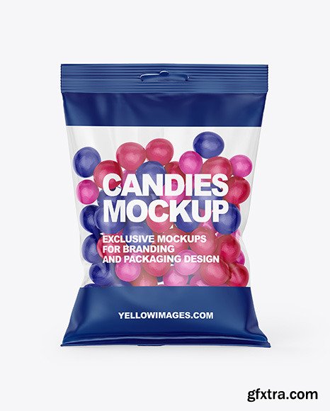 Bag With Candies Mockup 56048