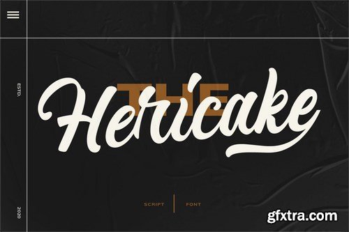 Hericake Logo Type Font