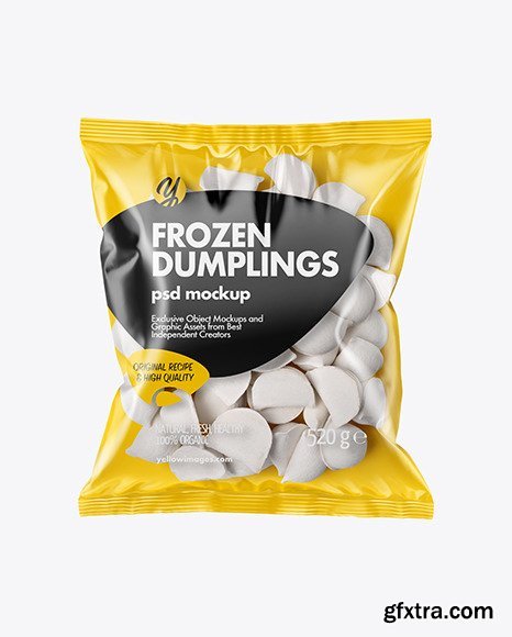 Plastic Bag With Dumplings Mockup 68769