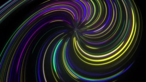 Videohive - Abstract Twirl Coloured Neon Lines - 35278451 - 35278451