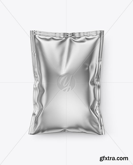 Metallic Food Sachet Mockup 56212