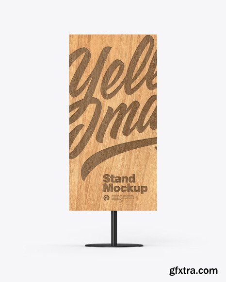 Wooden Stand Mockup 56321