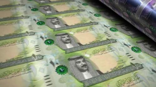 Videohive - Bahrain Dinar money banknotes printing seamless loop - 35315483 - 35315483