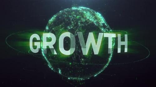 Videohive - Digital Network Earth Hud Growth - 35249435 - 35249435