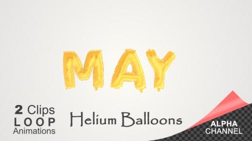 Videohive - May Month Celebration Helium Balloons - 35269702 - 35269702