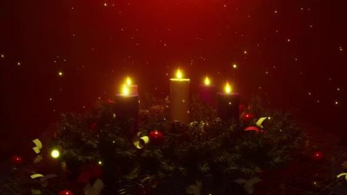 Videohive - Advent Wreath And Candles 03 4K - 35269758 - 35269758