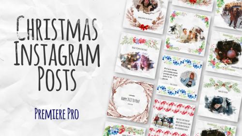 Videohive - Merry Christmas Instagram Posts - 35376092 - 35376092