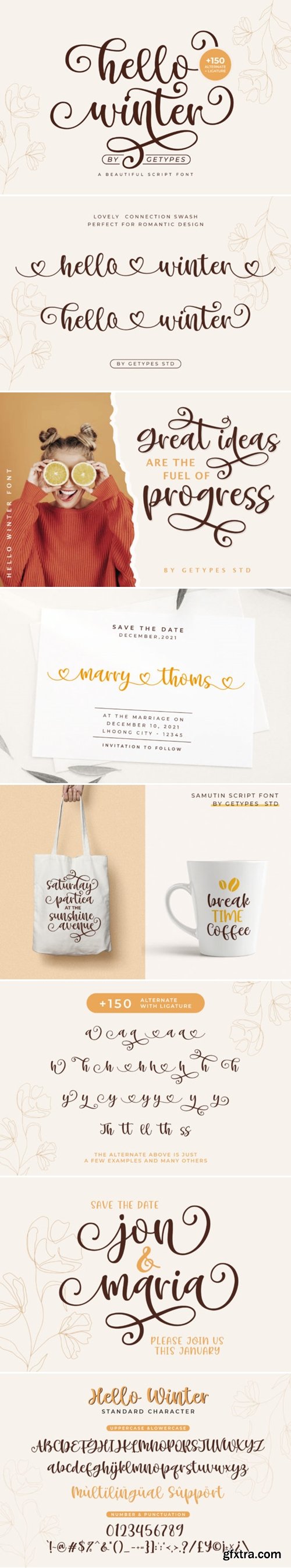 Hello Winter Font