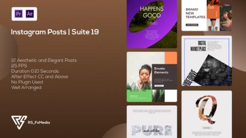 Videohive - Instagram Posts | Dynamic & Modern Slots V.02 | Suite 19 | MOGRT - 35376741 - 35376741