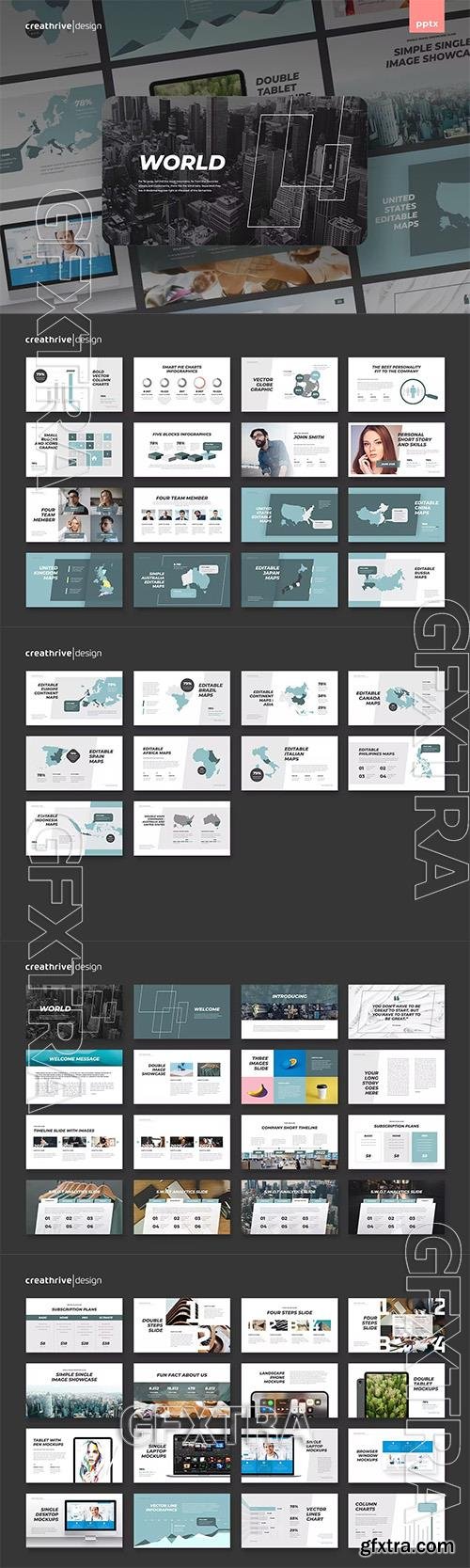 World Powerpoint and Keynote Templates 