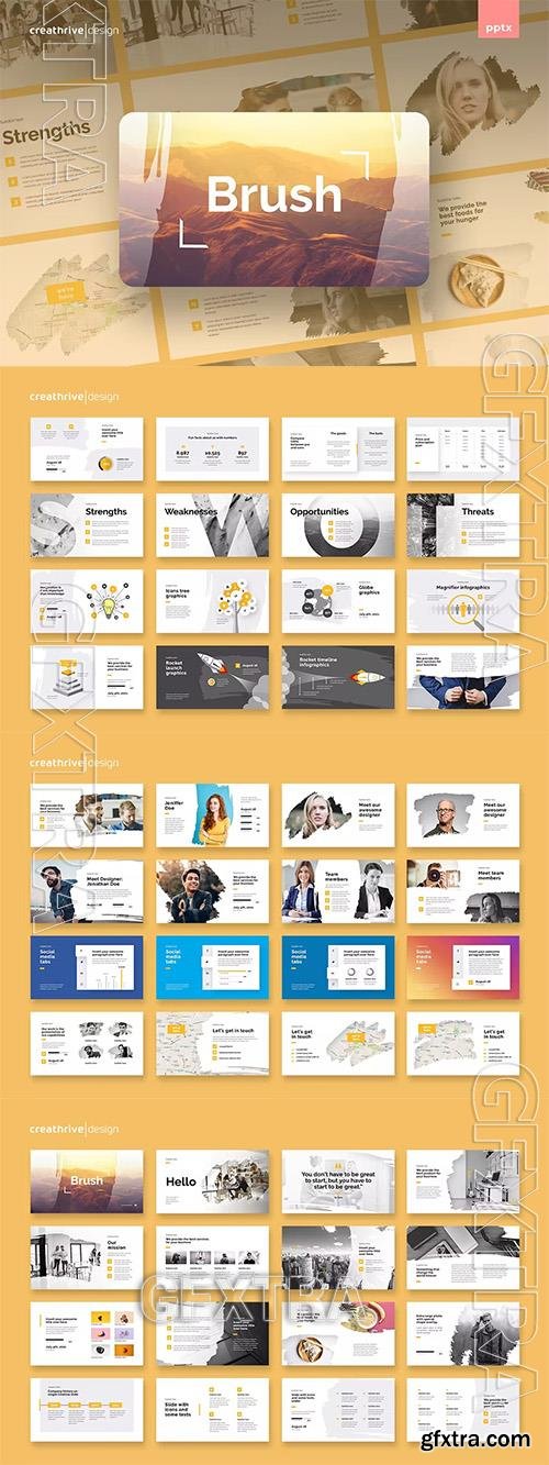 Brush Powerpoint and Keynote Templates 