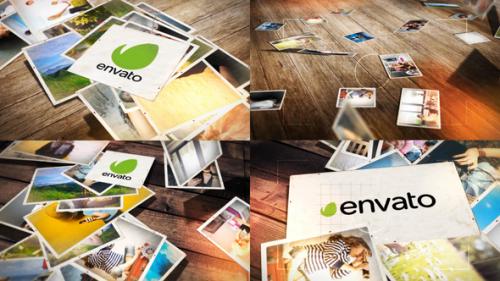 Videohive - Falling Photos Logo Reveal Bundle - 35358416 - 35358416