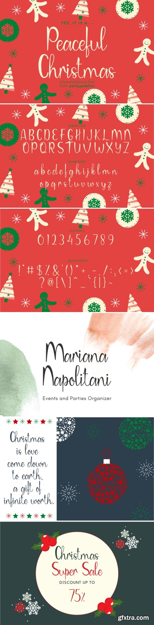 Peaceful Christmas Font