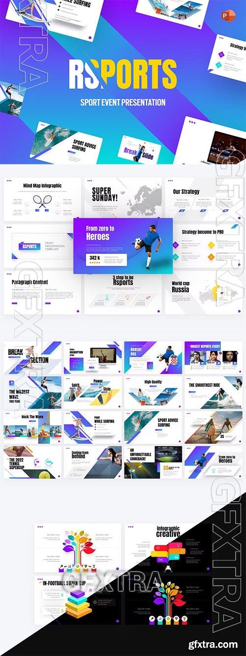 RSports Creative Sports PowerPoint Template 45FQGE6