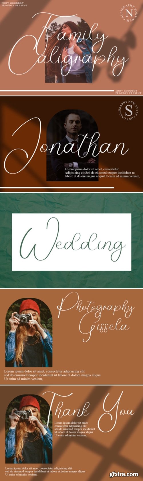 Family Caligraphy Font