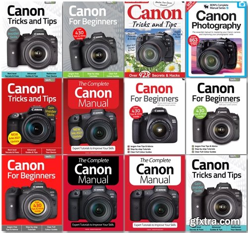 Canon The Complete Manual, Tricks And Tips, For Beginners - 2021 Full Year Issues Collection