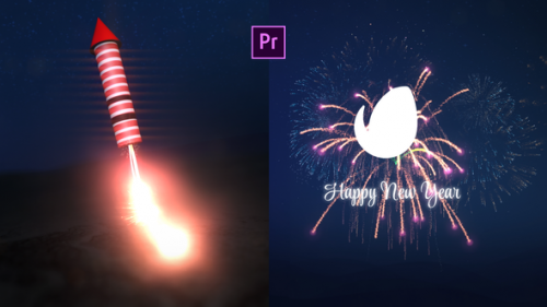 Videohive - New Year Fireworks Logo Reveal - 35387636 - 35387636