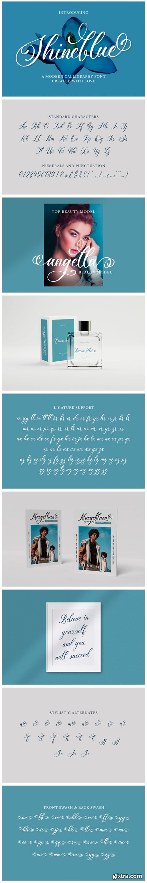 Shineblue Font