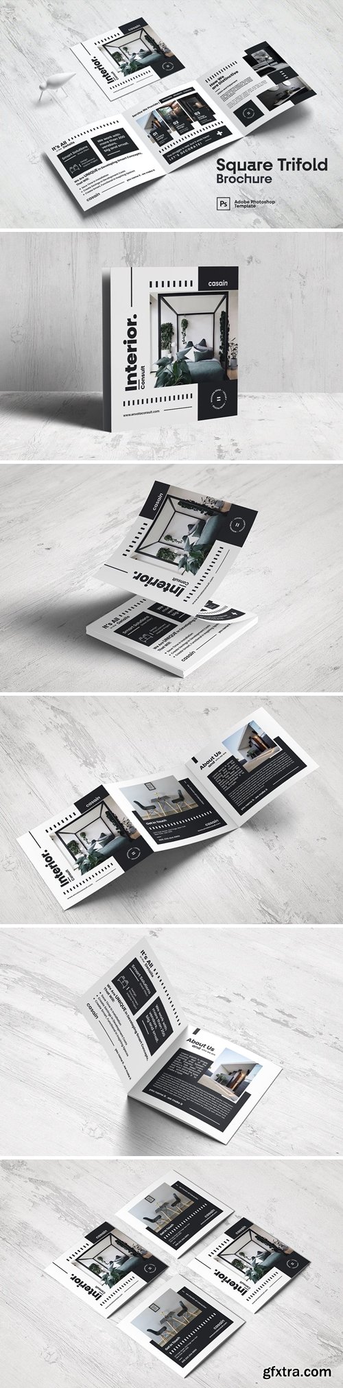 Square Trifold Interior Consult Brochure