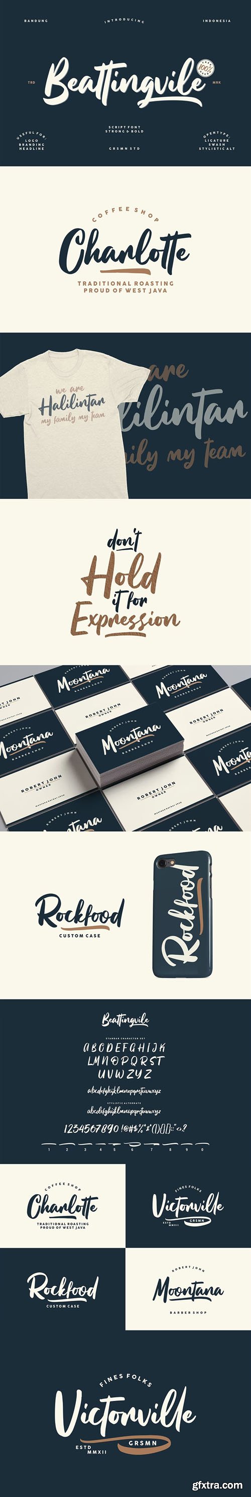 Beattingville - Script Font