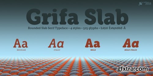 Grifa Slab Font Family - 4 Fonts