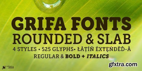 Grifa Slab Font Family - 4 Fonts