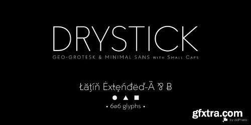 Drystick Geo Grotesk Font Family - 16 Fonts