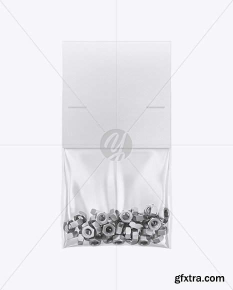 Plastic Bag With Nuts Mockup 47397