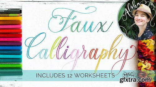 Faux calligraphy 101 - a beginner\'s guide to Lettering
