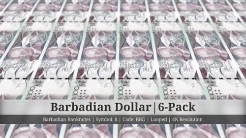 Videohive - Barbadian Dollar | Barbados Currency - 6 Pack | 4K Resolution | Looped - 35315154 - 35315154