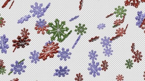 Videohive - Sweet Snowflakes - III - Falling Loop - Alpha Channel - 35315861 - 35315861