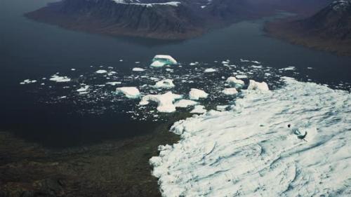 Videohive - Panoramic View of Big Glacier at Alaska - 35325282 - 35325282